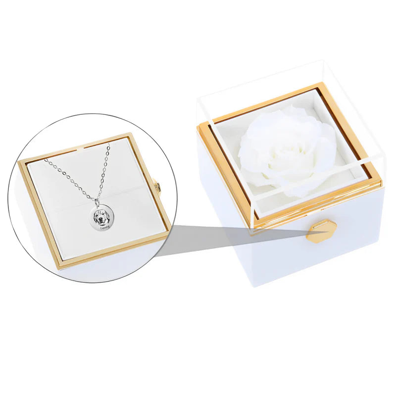 Darčeková krabička - Otáčacia ruža