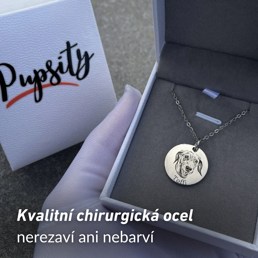 Náhrdelník s obrázkom maznáčika