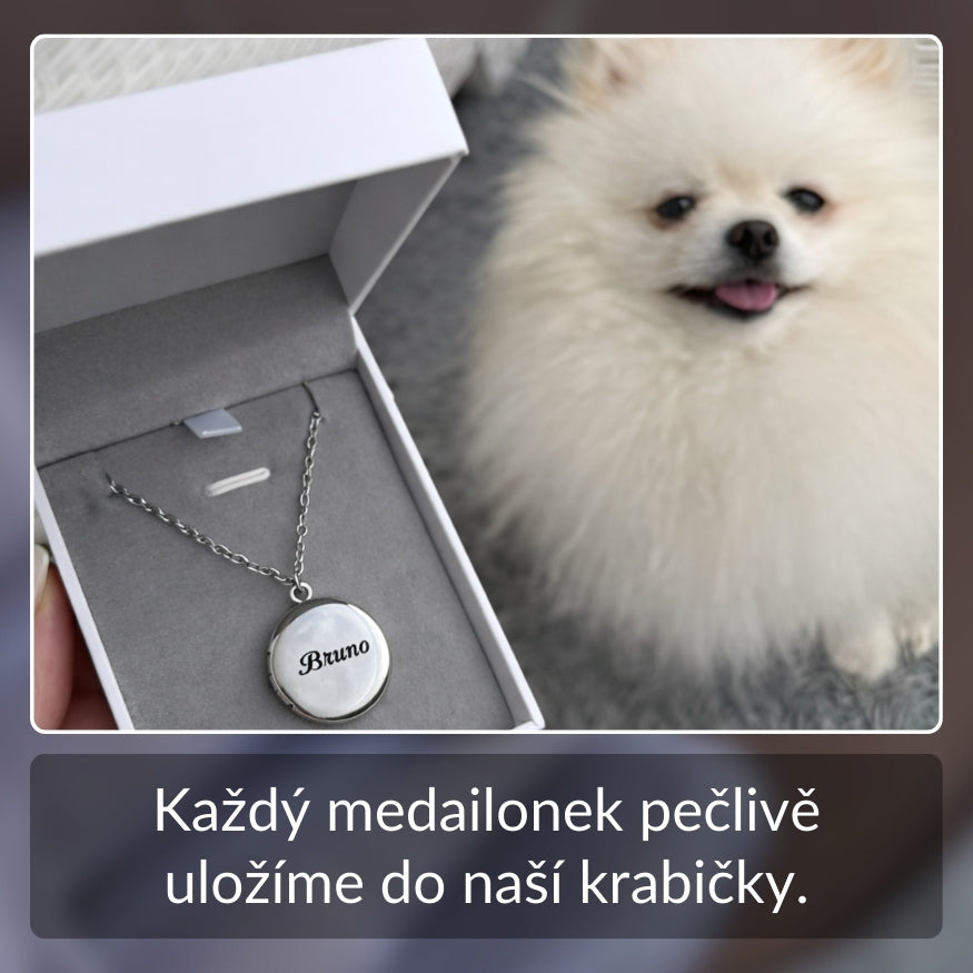 Vyklápací medailónik s fotografiou