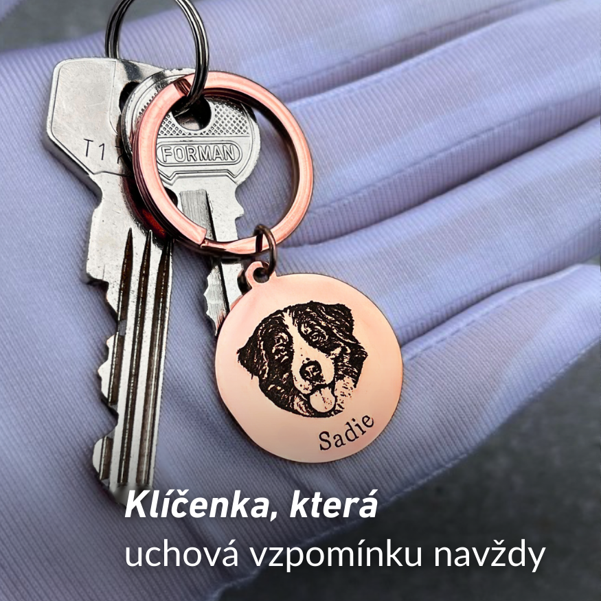 Kľúčenka s obrázkom maznáčika